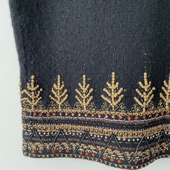 Vintage Susan Bristol Wool Embroidered Vest Womens Small - Picture 6 of 7